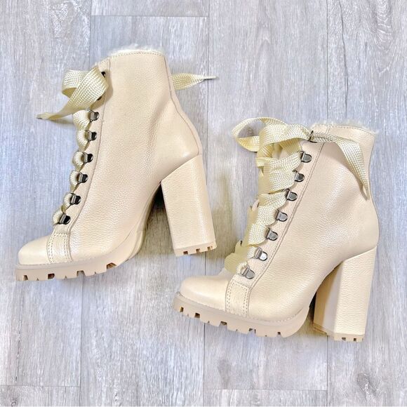 SCHUTZ Zhara Fur Lined Chunky Heel Boots - Picture 2 of 4